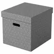 3 Boîtes de rangement Home - Taille Cube - Gris - ESSELTE photo du produit