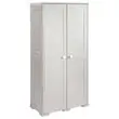 Armoire haute polypropyl&egrave;ne 2 portes battantes 79x43x164 cm gris photo du produit
