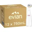 20 Bouteilles d'eau en verre - 33 cl - Evian photo du produit