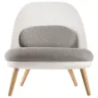 Fauteuil COCOON Blanc / Gris photo du produit
