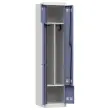 Vestiaire gain de place porte en L 1 colonne -2 utilisateurs- Bleu photo du produit