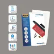 100 Pochettes de plastification brillantes - A3 - 175 microns - Fellowes photo du produit