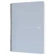 Cahier recyclé à spirales 100 pages 90gr A4 5x5. photo du produit