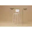 Tabouret haut MAHAUT d&eacute;cor FLOREAL mont&eacute; photo du produit
