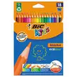 Etui de 18 Crayons de couleur Bic photo du produit
