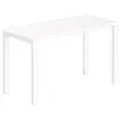 Table modulaire rectangulaire 180 x 80haute blanc/blanc photo du produit