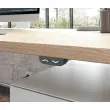 Bureau BERNE &eacute;lectrique 160 x 80 acacia/blanc boitier simple photo du produit