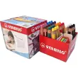 Crayon en bois gros module woody - mine 10mm - multi surfaces - 3 tailles - crayon inclus - coloris assortis - lot de 38 - Stabilo photo du produit