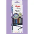 6 Stylos roller encre gel DualMetallic - Pointe large - Coloris m&eacute;taliss&eacute;s assortis - Pentel photo du produit