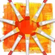 Pinceau plat pour peinture acrylique et huile - En soie - N°12 - OZ International photo du produit