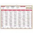 Calendrier banque  Or 14 mois -55 x 40,5 cm - Janvier &agrave; d&eacute;cembre - BOUCHUT GRANDREMY photo du produit