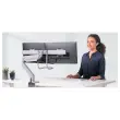 Bras porte-écrans double à barre transversale Eppa - Argent - Fellowes photo du produit