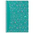 Cahier Flowers 14,8 x 21 cm - 5x5marg&eacute; -120 pages - Oxford photo du produit