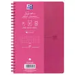 Cahier Signature broch&eacute; A5 160 pages 5x5. Fuchsia photo du produit