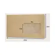 1000 Enveloppes MSP papier kraft 85g 114x229mm Fenêtre 45x100mm photo du produit