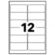 10 Planches d'&eacute;tiquettes 99,1x42,3 mm 120&eacute;tiq/bo&icirc;te photo du produit