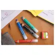 4 Crayons effaçables à sec MARKdry + chiffonnette + taille-crayon - Stabilo photo du produit