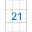 100 Planches de 21 étiquettes étiquettes de signalisation - 70x42,4 mm - 100% recyclé photo du produit