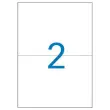100 Planches de 2 &eacute;tiquettes de signalisation - 210x148,5 mm - 100% recycl&eacute; photo du produit