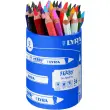 36 Crayons de couleur triangulaires - Mine aquarellable - Coloris assortis photo du produit