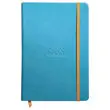 Carnet broché RhodiaramaA5 192 pages,ligné,couverture rigide turquoise photo du produit