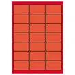 100 Planches d'étiquettes L63,5xH38,1 mm 2100 étiq/ boîte, orange vif photo du produit