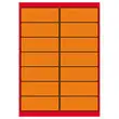 100 Planches d'étiquettes L99xH38,1 mm 1400 étiq/ boîte, orange vif photo du produit