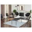 2 Chaises DN2, 4 pieds noirs assise noire photo du produit