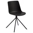 2 Chaises DN2, 4 pieds noirs assise noire montées photo du produit