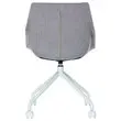 2 Chaises LUGE pivotantes &agrave; roulettes, 4pieds gris  assise gris mont&eacute;es photo du produit
