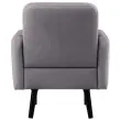 Fauteuil LISBOA 1 place Tissu gris souris mont&eacute; photo du produit