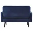 Canapé LISBOA 2 places Velours Bleu monté photo du produit