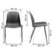 Chaise Charlotte translucide vert photo du produit