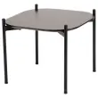 Table basse MEET 50 x 50 Noir pieds noirs montée photo du produit
