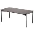 Table basse MEET 100 x 50 Noir pieds noirs mont&eacute;e photo du produit