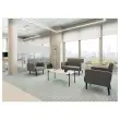Table basse MEET 100 x 50 Blanc pieds noirs photo du produit