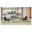 Table basse MEET 100 x 50 Blanc pieds noirs montée photo du produit