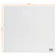 Tableau blanc en verre magnétique - 45 x 45 cm - NOBO photo du produit