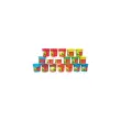 18 Pots de pâte à modeler - Couleurs assorties - Giotto photo du produit