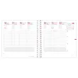 Agenda semainier QuoVadis Time Life - 16x16 cm - Rouge photo du produit