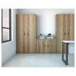 Armoire haute - 2 portes - 197 x 80 x 42 cm - Chêne veiné photo du produit