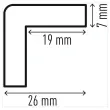 Profilé de protection d'angles en mousse polyuréthane C19 photo du produit