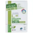 40 Enveloppes extra blanches 114x162 mm 100% recycl&eacute;es 80g bande silicon&eacute; photo du produit