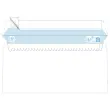 500 Enveloppes blanches 110x220 mm 75g fen&ecirc;tre 35x100 bande silicon&eacute;e photo du produit