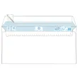 500 Enveloppes blanches 110x220 - 80g - bande silicon&eacute;e - Fiducial photo du produit