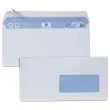 Boite de 500 enveloppes blanches 110x220 fenêtre 45x100 80 g bande siliconée photo du produit