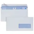 Boite de 500 enveloppes blanches 110x220 fenêtre 35x100 80 g bande siliconée photo du produit