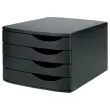 Module de classement re-solution 4 tiroirs 216x300x375 mm noir photo du produit