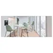 2 Chaises hautes VOID pi&eacute;tement luge vert mont&eacute;es photo du produit
