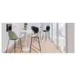 2 Chaises hautes VOID pi&eacute;tement luge vert mont&eacute;es photo du produit